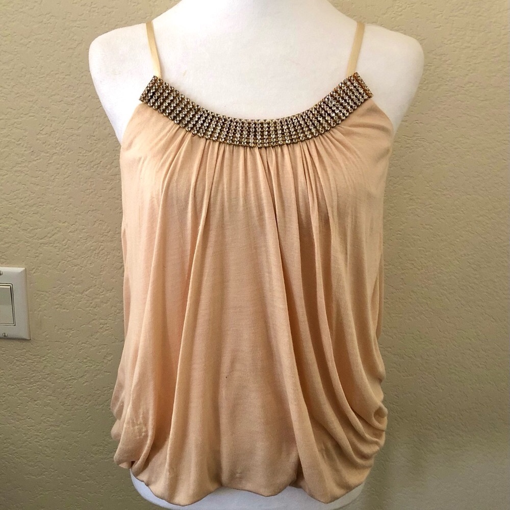 Phanuel Cream Embellished Camisole Top